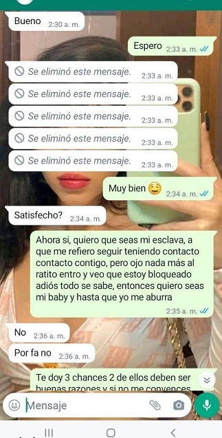 Ella ex mi exclava y me manda nudes y videos 10